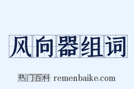 风向器组词是什么意思的图片